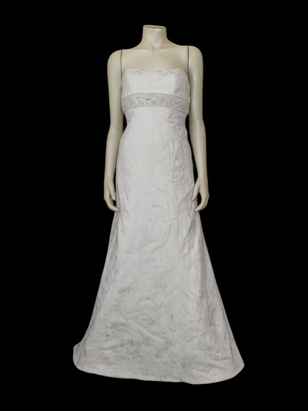 Oleg Cassini 7CT282 Empire Waist Wedding Dress, Size 2 Petite